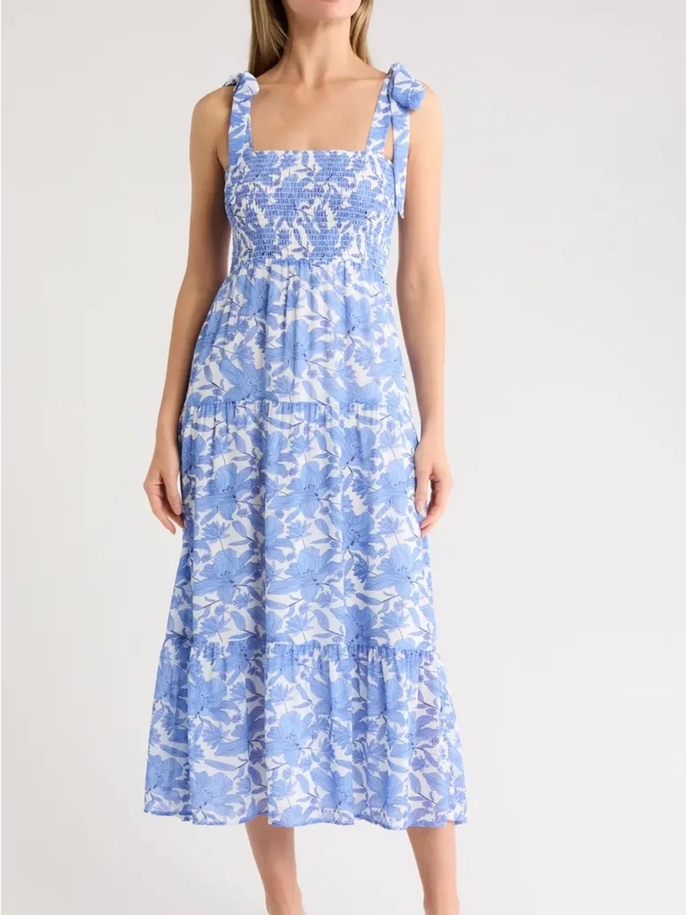 sam edelman boho maxi dress | Dresses | Sam Edelman Blue Shoulder Tie Floral Size product_family:BEBE1905 Blue Ivy Is Gorgeous Color:Nile Green 47 length Polyester Dry